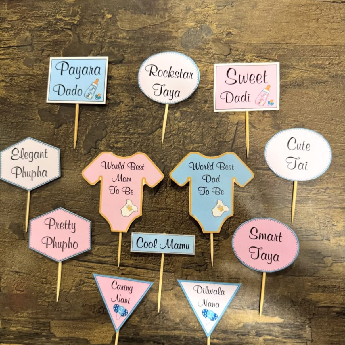 Customize Baby Birth Toppers