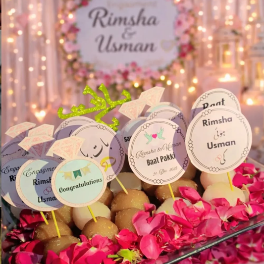 Customize Mithai Topper