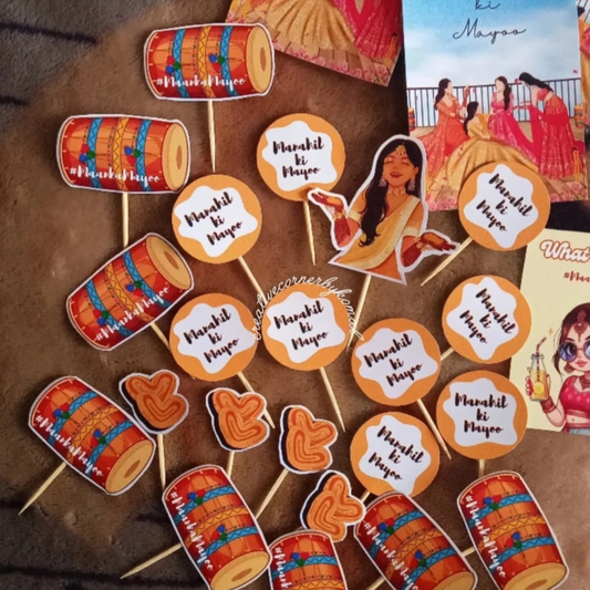Customize Mayo & Mehendi Topper